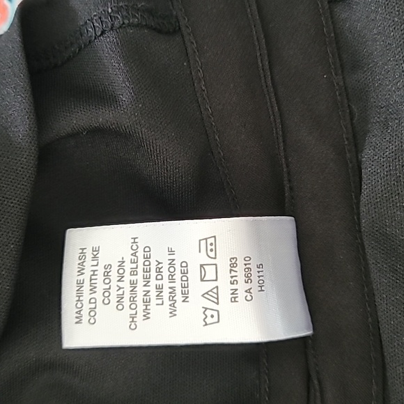 Maurices Geometric Dress Black Pink Aqua Size Small - Picture 10 of 11